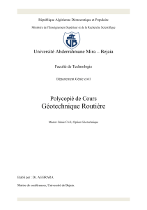 Cours Brara Ali Géotechnique Routière