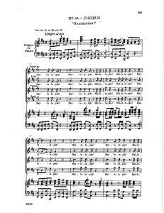 Partition Chorale Hallelujah - Musique Religieuse