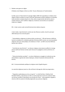 Religion et Genre au Mali : Pouvoir, R&eacute;sistances et Transformations