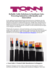flexible cable supplier Malaysia