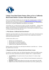 CA Real Estate Broker License: Easy2Pass Guide