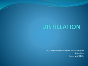Distillation: Principes, Diagrammes & Applications (Cours Master 2)