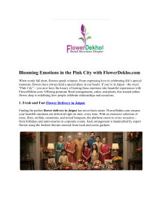 Blooming Emotions in the Pink City with FlowerDekho p