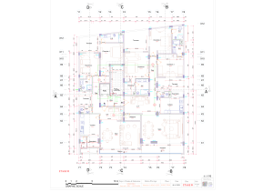 Plan d'&eacute;tage architectural - Immeuble R+10 - &Eacute;tude & R&eacute;alisation