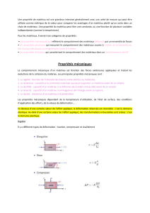Propriétés des matériaux : Mécanique, Électrique, Thermique