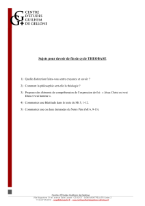 Devoir de Théobase: Croyance, Philosophie et Foi Chrétienne