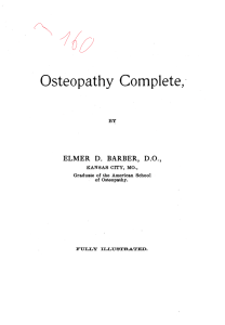 Osteopathy Complete: A Fully Illustrated Textbook by Elmer D. Barber, D.O.