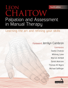 Palpation & Assessment in Manual Therapy: Learning & Refining Skills