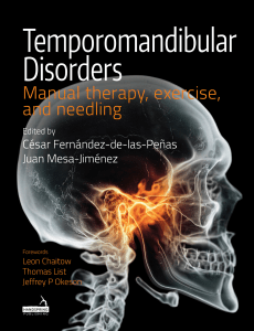 Temporomandibular Disorders: Manual Therapy, Exercise & Needling