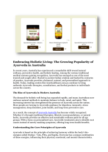 ayurvedic herbs sydney