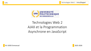 AJAX et Programmation Asynchrone en JavaScript