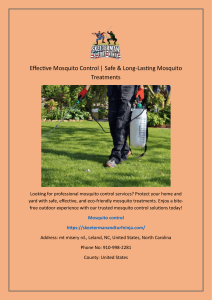Mosquito control