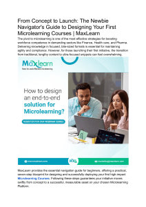 Microlearning Design Guide: From Concept to Launch