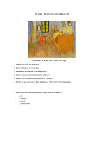 La chambre à Arles : Exercices de description
