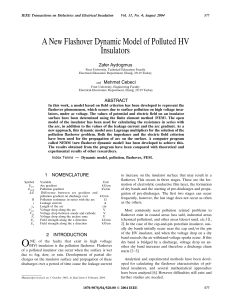 Flashover Dynamic Model of Polluted HV Insulators using FEM & Lagrange