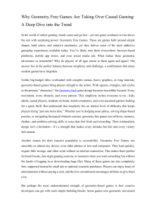 Geometry Free Games: Why They're Taking Over Casual Gaming