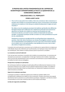 Conscience Absolue : Limites de l'Approche Scientifique