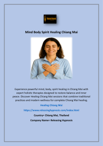 Mind Body Spirit Healing Chiang Mai
