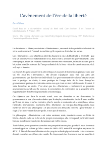 L'Avènement de l'Ère de la Liberté : Philosophie Libertarienne et Avenir