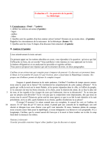 Évaluation de rhétorique : Les pouvoirs de la parole