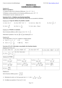 Primitives exos corriges