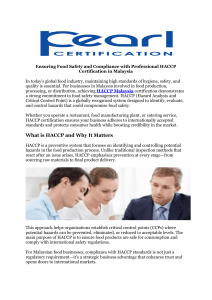 HACCP Auditor