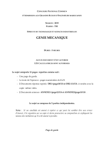 Examen Génie Mécanique - Impression 3D Béton