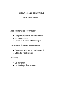 Initiation à l'Informatique : Guide Débutant sur les Bases de l'Ordinateur
