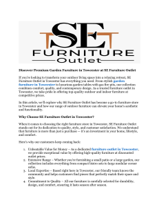 Furniture store in Towcester