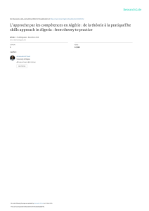 L'approche par les compétences en Algérie: Théorie vs. Pratique