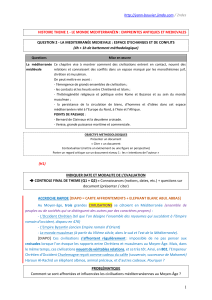 Histoire 2nde: M&eacute;diterran&eacute;e M&eacute;di&eacute;vale, &Eacute;changes et Conflits