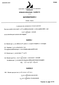 Concours Communs Polytechniques - Mathématiques PC