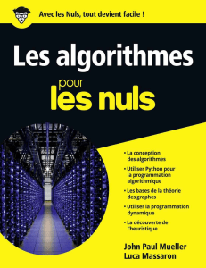 Les algorithmes pour les Nuls : Apprendre facilement