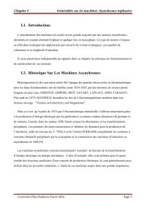 Machines Asynchrones Triphasées: Principes, Histoire et Fonctionnement
