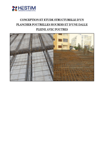 Conception et étude structurelle : Plancher poutrelles hourdis vs Dalle pleine