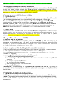 Introduction aux Normes IAS/IFRS : Concept, Histoire et Finalité