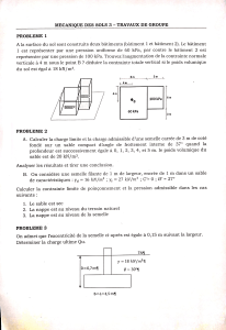 Exercices de Mécanique des Sols : Travaux de Groupe