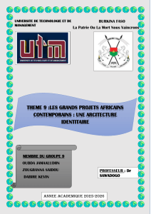 Architecture Africaine: Identité et Modernité