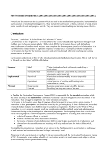 Professional Documents: Curriculum, Syllabus, Scheme of Work & Lesson Plan