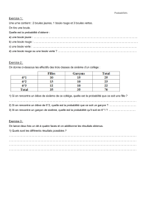 Exercices de Probabilités pour Collège