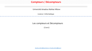 Compteurs et Décompteurs : Cours d'Informatique