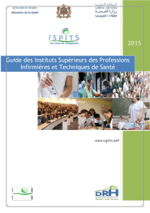 Guide ISPITS 2015 : Formations Infirmières et Techniques de Santé au Maroc