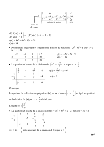 Division et Factorisation de Polynômes : Méthodes et Exercices d'Algèbre