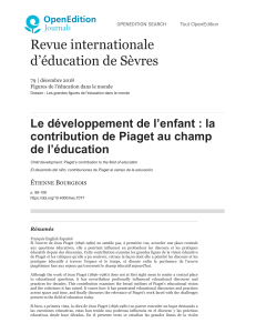Piaget et l'éducation : Contribution et pertinence