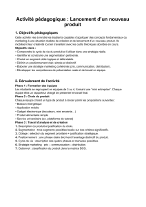 Activité Pédagogique : Lancement de Produit - Marketing Étudiant