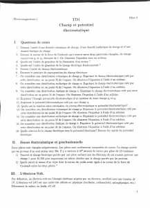 &Eacute;lectromagn&eacute;tisme: Exercices d'&eacute;lectrostatique