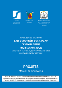 DAD Cameroon Projects UserManual FR