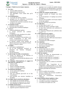 Examen Biologie Cellulaire et Moléculaire - UE BIO 110 Université de Lomé