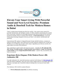 Elevate Your Smart Living With Powerful Sound and Next p ..