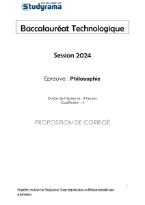 Correction Philosophie Bac Technologique 2024 : Nature et Homme